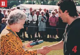 ??  ?? Society figure: Paul Castle with the Queen at the polo