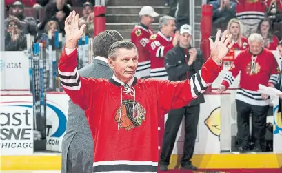  ?? BILL SMITH/NHLI VIA GETTY IMAGES ?? Stan Mikita was as iconic in the Chicago sports galaxy as the Cubs’ famed Ernie Banks and the Bears’ Walter Payton.