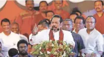  ?? -Reuters file photo ?? VOWS COMEBACK: Mahinda Rajapakse’s decision came after the Supreme Court confirmed that he could not exercise the powers of a prime minister until he proved his legitimacy, which without enough support in parliament was impossible.