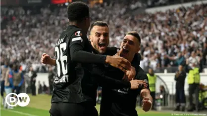  ?? ?? Eintracht Frankfurt booked their ticket to the 2022 UEFA Europa League final with a 3-1 aggregate win over West Ham