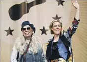  ?? Nina Westervelt Newport Festivals Foundation ?? JONI MITCHELL, left, appears Sunday as part of a Brandi Carlile collective at the Newport Folk Festival.