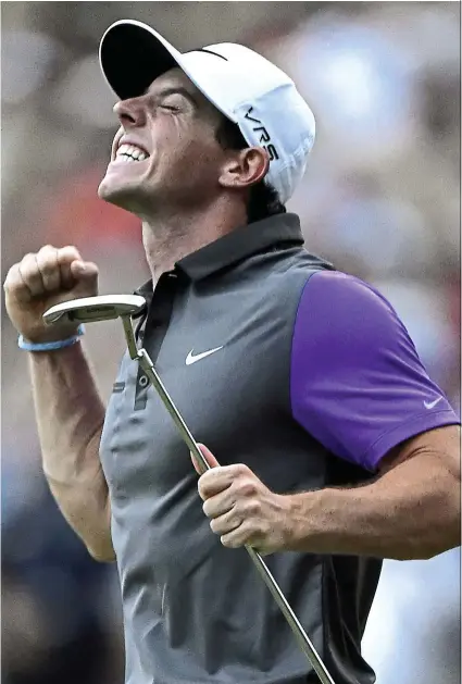  ??  ?? Count me out: World No. 1 Rory McIlroy said he will not be fit enough to defend his British Open title after rupturing ankle ligaments while playing football. — EPA