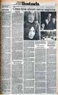  ??  ?? 10.dez.1980 A morte de John Lennon, em texto de Paulo Francis