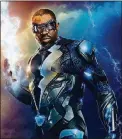  ?? PHOTO COURTESY OF THE CW ?? To fill out the background of his title role, Williams referenced ‘70s, ‘90s and 2000s “Black Lightning” comic books.