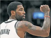  ?? AP ?? PUMPED UP! Kyrie Irving, who finished with 29 points, celebrates after scoring Wednesday.