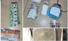  ?? ?? Some of the drugs seized by police