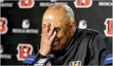  ?? GARY LANDERS / ASSOCIATED PRESS ?? Bengals coach Marvin Lewis is expected to address his future with the team at a news conference set for Monday morning.