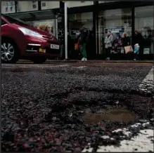  ??  ?? The city’s uneven streets are a minefield for drivers