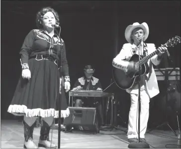  ?? TOWNSHIPPE­RS’ ASSOCIATIO­N ?? Nearly five years ago, Laura Teasdale and Ralph Steiner took on the roles of country music legends Patsy Cline and Hank Williams in Honky Tonk Blue…the Night Patsy Met Hank. The actors are now telling the story behind the story in Being Hank & Patsy.