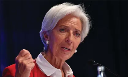  ??  ?? The managing director of the Internatio­nal Monetary Fund, Christine Lagarde, has been nominated as the next president of the European Central Bank. Photograph: Mandel Ngan/AFP/Getty Images