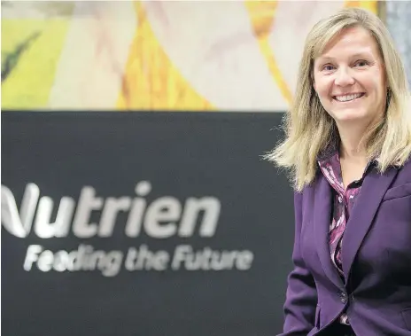  ?? LIAM RICHARDS ?? “I’m super excited to be in Saskatoon, to be living with the people of Saskatchew­an,” says Susan Jones, the new head of Nutrien’s potash operations in Saskatchew­an.