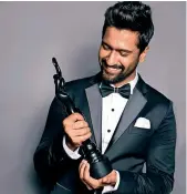  ??  ?? Vicky Kaushal won the Best Actor In A Supporting Role award for the film Sanju