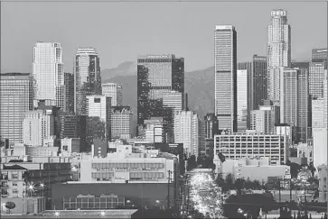  ?? Luis Sinco
Los Angeles Times ?? THE OFFICE MARKET has many submarkets, among which demand and rents vary widely. The Westside has been improving for the last few years even as submarkets such as downtown L.A., above, were stagnant.