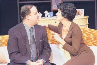  ?? COURTESY OF MARK GARVIN ?? “Last of the Red Hot Lovers,” presented by Walnut Street Theatre, stars Fran Prisco and Karen Peakes.
