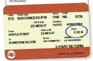  ??  ?? Up in Scotland, Alan Potter, from Paisley, sends us evidence that “amidst the headlong rush to Brexit, at least ScotRail appears to be planning for the future in Scotland!”