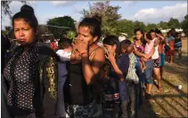  ??  ?? The ‘caravan’: Central American refugees in Mexico