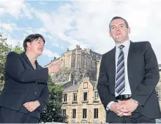  ??  ?? Ruth Davidson and Scottish Tory boss Douglas Ross.
