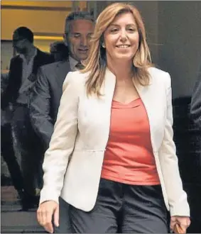  ?? RAFAEL CARO / EFE ?? Susana Díaz, ayer en Sevilla tras conocer la decisión del Supremo