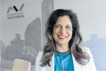  ?? TAIMY ALVAREZ/STAFF PHOTOGRAPH­ER ?? Ramola Motwani, chairwoman of Merrimac Ventures, which began with the renovation of small hotels on Fort Lauderdale beach.