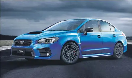  ??  ?? HOT PROPERTY:
Subaru’s new $47,990 limited edition WRX Club Spec is limited to just 150 examples