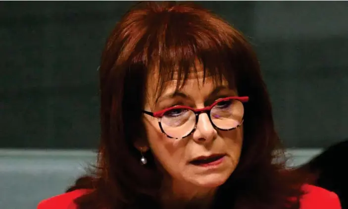  ?? Photograph: Lukas Coch/AAP ?? Anne Webster in parliament last year. The federal court has ordered a conspiracy theorist who targeted the MP in ‘disgracefu­l’ Facebook posts, accusing her of being in a paedophile network, to pay $875,000 in damages.