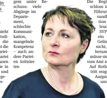  ?? KEYSTONE ?? Die Aargauer Gesundheit­sdirektori­n Franziska Roth.