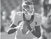  ?? JACK DEMPSEY/AP ?? Brock Osweiler played in six games for Denver last season, producing a 72.5 passer rating.