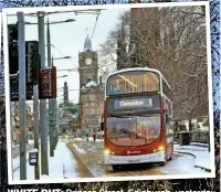  ??  ?? WHITE OUT: Princes Street, Edinburgh, yesterday