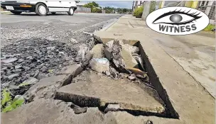  ?? Picture: JONACANI LALAKOBAU ?? This manhole cover along Nadawa Rd in Nasinu needs to be replaced.