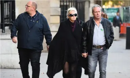  ?? Photograph: Kirsty O’Connor/PA ?? The family of Harry Dunn, the teenager killed in a motorcycle accident (left to right): his father Tim Dunn, his mother Charlotte Charles and her husband Bruce.