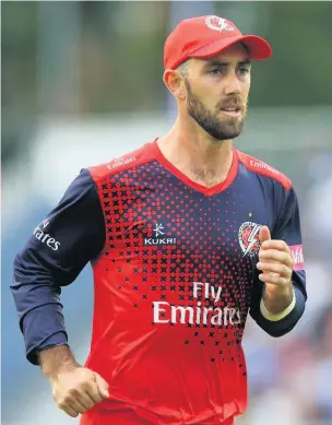  ??  ?? ●●Glenn Maxwell was due to return to Lancashire this summer