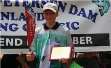 ?? Photo: Contribute­d ?? Mason Slade won the heaviest Australian Bass in the junior division with a fish of 810 grams.