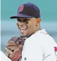 ?? STAFF PHOTO BY JOHN WILCOX ?? HEADED TO SAN DIEGO: Xander Bogaerts was one of six Red Sox selected to play in the MLB All-Star Game next week.
