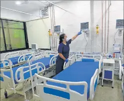  ??  ?? A 55 Icu-bed Covid-19 facility has been set up at DNA Hospital in Malad (East).