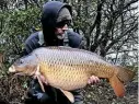  ??  ?? THIS cracking Cornish common of 26lb 4oz fell to the rods of Ralph Walton during a session at Argal Reservoir. It took a Mainline Activ-8 boilie, alongside a small stringer.