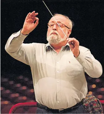  ?? [ Reuters ] ?? Auch als Dirigent eigener Werke polyglott: Krzysztof Penderecki (1933–2020).