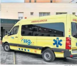  ?? JORGE DEL ÁGUILA ?? Una ambulancia.