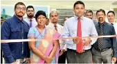  ??  ?? D. Samson and Sons (Pvt.) Ltd Director Kaushalya Perera and D. Samson and Sons (Pvt.) Ltd Managing Director Thusitha Rajapaksa at the opening ceremony of the Arrow showroom at the Colombo City Centre