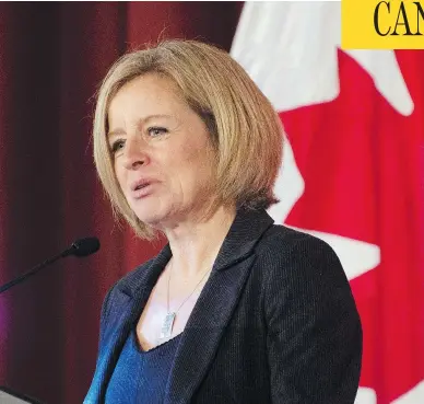  ?? ADRIAN WYLD / THE CANADIAN PRESS ?? Alberta Premier Rachel Notley says Ottawa needs to help her province address the bottleneck in energy shipments.