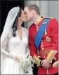 ?? PICTURE: AP ?? ROYAL KISS: Britain’s Prince William and wife Kate.