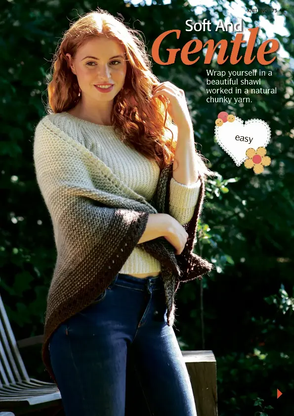 Knitting Our Beautiful Chunky Shawl Is An Easy Knitting Project Pressreader