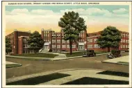  ?? (Courtesy of Arkansas Postcard Past) ?? Finished in 1929 at a cost of $400,000, and partially funded by Julius Rosenwald, Dunbar Middle School served Black students exclusivel­y for more than 25 years. It’s now a magnet middle school.