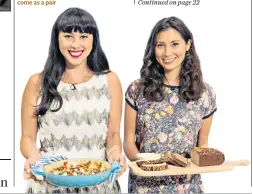  ??  ?? Together: the Hemsley sisters, below, have until now always come as a pair