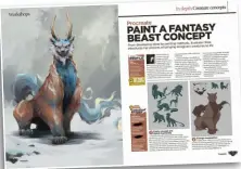 ?? ?? Last issue, illustrato­r Xiao demonstrat­ed her process for painting fantasy creatures in Procreate.