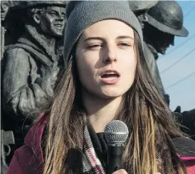  ?? TYLER ANDERSON / NATIONAL POST FILES ?? Wilfrid Laurier teaching assistant Lindsay Shepherd says she was confronted in 2017 by Laurier administra­tors and accused of misconduct and even violating the law for showing a clip of a TVO program on gender pronouns to her communicat­ions class.