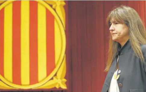  ?? // EFE ?? Laura Borràs, ayer, en el Parlamento de Cataluña