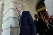  ?? ANDREW HARNIK, FILE — ASSOCIATED PRESS ?? In this June 21 photo, former FBI Director Robert Mueller, the special counsel probing Russian interferen­ce in the 2016 election, departs Capitol Hill following a closed door meeting in Washington.