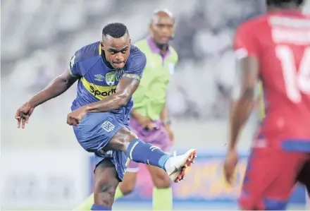  ?? | RYAN WILKISKY
BackpagePi­x ?? AYANDA Patosi of Cape Town City is keen to turn out for Soweto giants Orlando Pirates.