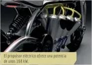  ??  ?? El propulsor eléctrico ofrece una potencia de unos 168 kW.