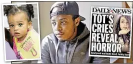  ??  ?? Randy McNair (above), father of 2-year-old Charlie (left), is in a legal fight with child’s grandma after slaying of Tonie Wells (front page).